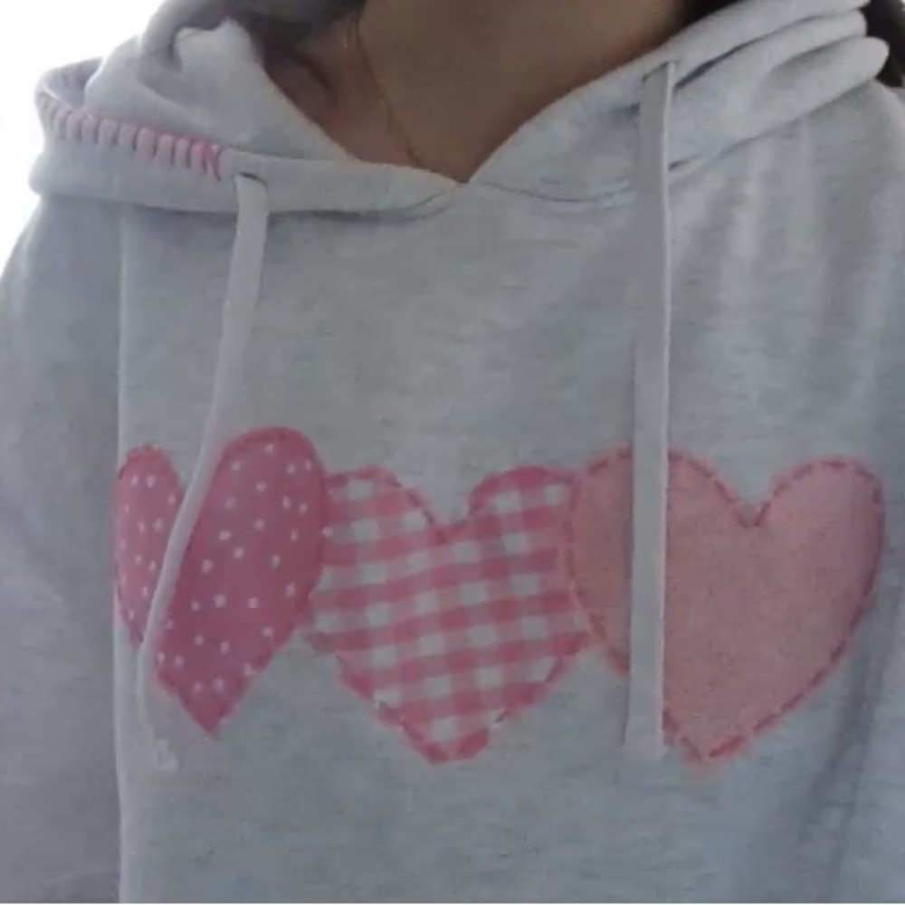 handmade heart hoodie